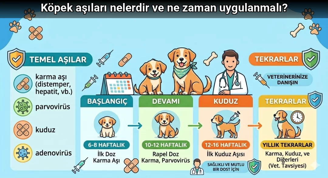 Köpek aşıları nelerdir ve ne zaman uygulanmalı?