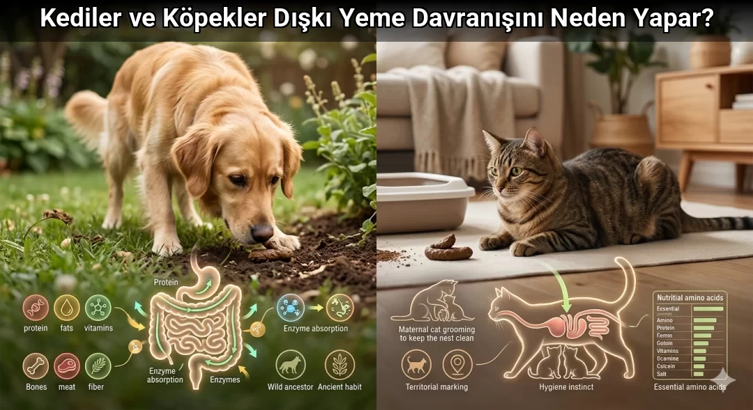 Kediler ve Köpekler Dışkı Yeme Davranışını Neden Yapar?