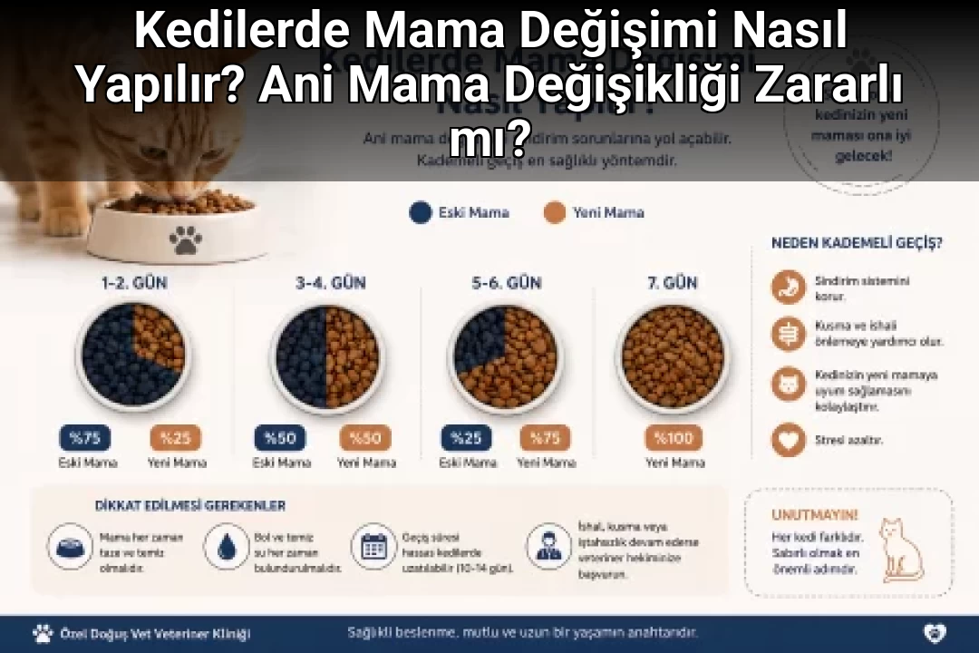 Kedilerde Mama Değişimi Nasıl Yapılır? Ani Mama Değişikliği Zararlı mı?