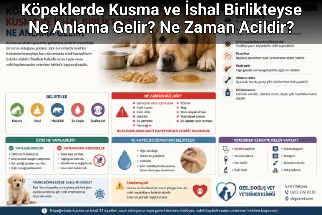 Köpeklerde Kusma ve İshal Birlikteyse Ne Anlama Gelir? Ne Zaman Acildir?