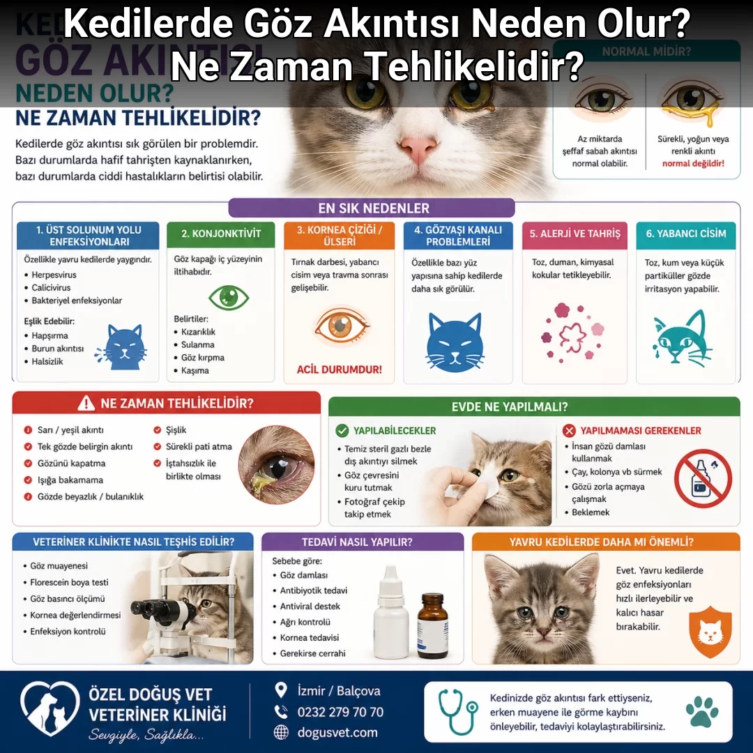 Kedilerde Göz Akıntısı Neden Olur? Ne Zaman Tehlikelidir?