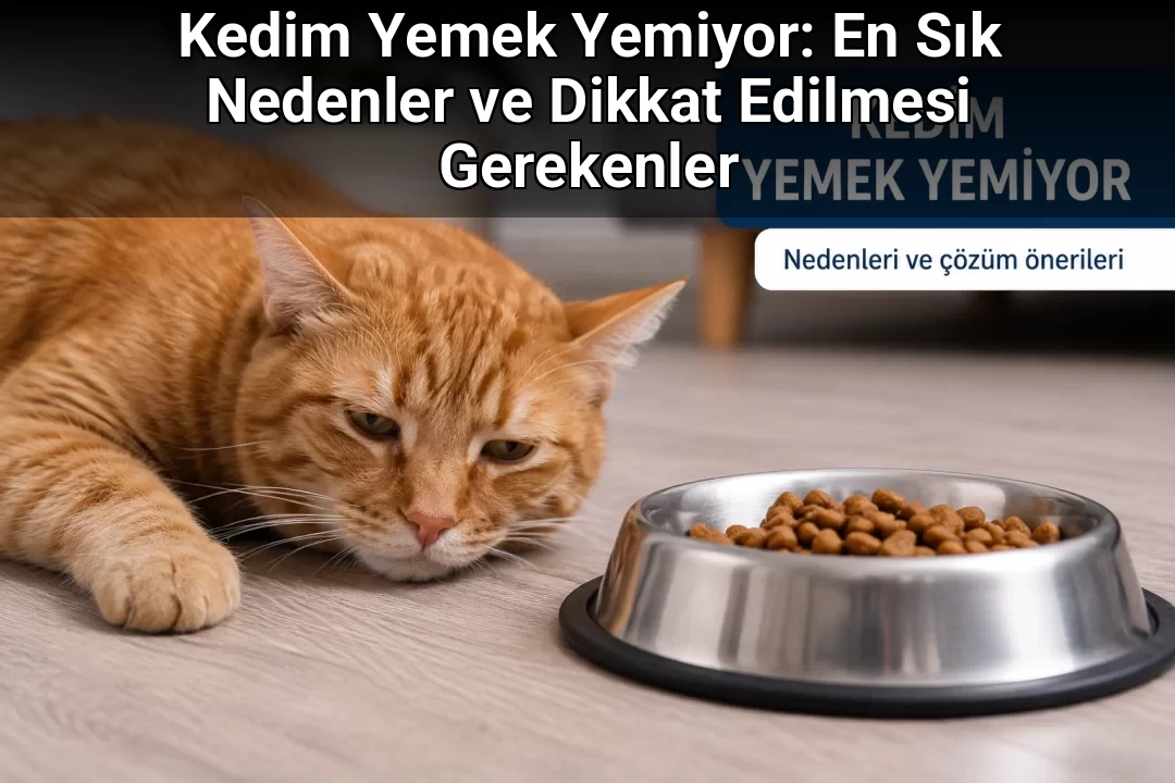 Kedim Yemek Yemiyor: En Sık Nedenler ve Dikkat Edilmesi Gerekenler